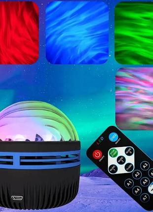 Ночник-проектор с пультом от usb, led q6 star light 2502