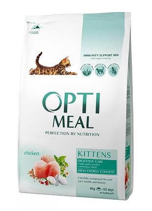 Optimeal kittens сухий корм для кошенят з куркою 700 г