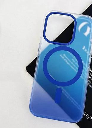Чохол tpu+pc phantom with magsafe для apple iphone 16 pro max (6.9") blue 3
