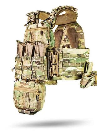 Плитоноска м7 pro gen камербанд 15x30 + 7 подсумков (multicam usa)
