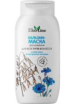 Бальзам-ополіскувач 400мл 2в1 для всіх типів волосся тм ekoline