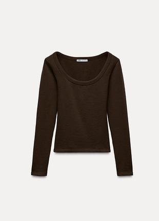 Шоколадный лонг zara