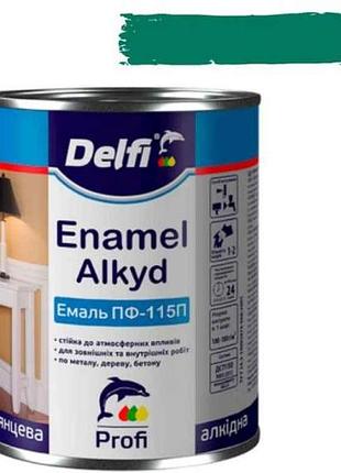 Емаль алкідна пф-115п бірюзовий 2,8кг тм delfi