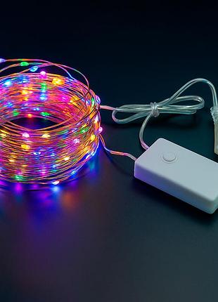 Гірлянда роса від мережі, 20м, 200led, різнокольоровий