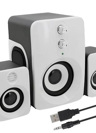 Музыкальные колонки для компьютера 2.0", 12 вт, от usb ft-10