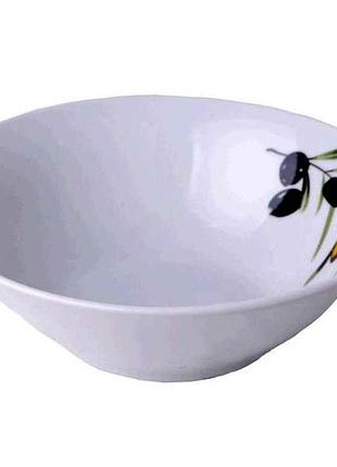 Салатник d=150мм №6 оливки (12шт. в уп) 8002 тм interos