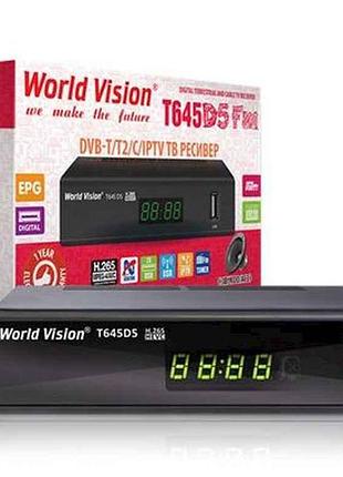 Т2 ресивер t645d5 fm тм world vision