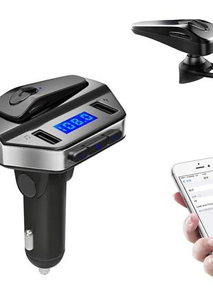 Fm-трансмиттер с usb + bluetooth гарнитура her8