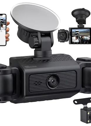 Автомобильный видеорегистратор на 3 камеры, wi fi, full hd, ts-5561
