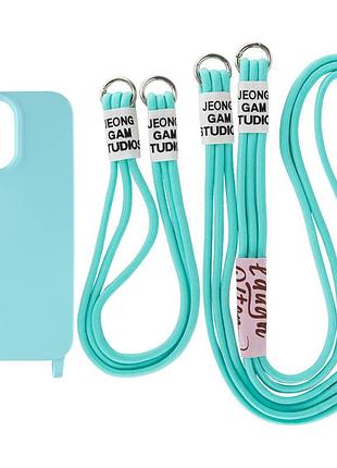 Чохол tpu two straps california для apple iphone 12 pro max (6.7") бірюзовий / marine green