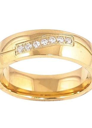 Каблочка stainless steel цвет 14к узор с кристаллами 6мм 10766 р.19 тм xuping