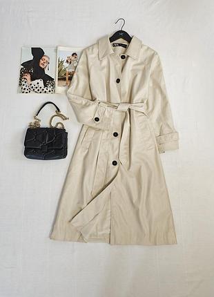Тренч кожзам zara