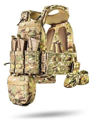 Плитоноска м7 pro gen камербанд skelet + 7 подсумков мультикам