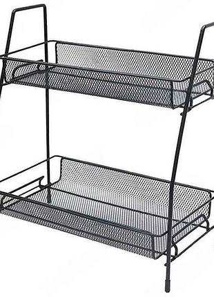 Полка 2яр универсальная 31*17*33см r33453 черный тм stenson