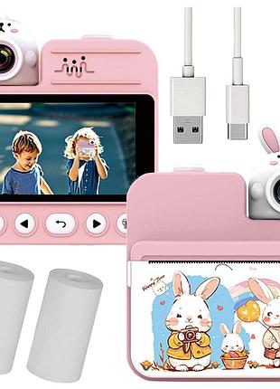 Детский фотоаппарат мгновенной печати 3.0", 800mah, jd30