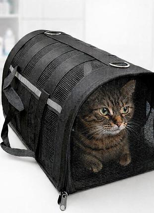 Сумка-переноска 49×25×28 l для домашніх тварин for friends, чорний