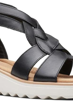 Р.40 clarks жіночі шкіряні босоніжки оригінал