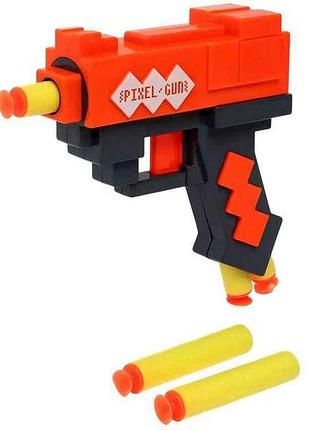 Пистолет мягкие пули оранжевый арт.828-2 тм 7toys