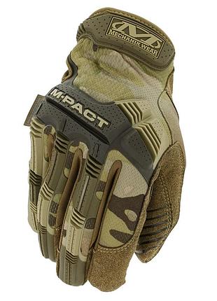 Рукавиці повнопалі mechanix m-pact gloves multicam/ тактичні демісезонні посилені рукавиці з захистом кістяшок