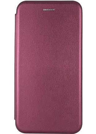 Шкіряний чохол-книжка classy для xiaomi poco x3 nfc / poco x3 pro бордовий