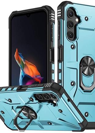 Ударостійкий чохол pathfinder ring для samsung galaxy a54 5g блакитний / light blue