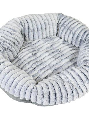 Мягкая лежанка для собак и кошек 45×40 см, pet choice dg1m, серый