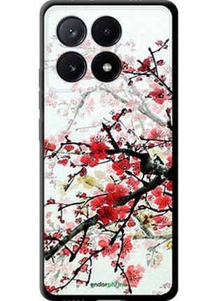 Чехол на xiaomi poco x6 pro цветущий куст "831b-3497-2448"