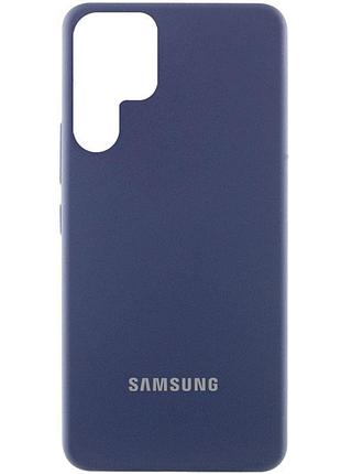 Чехол silicone cover lakshmi (aaa) with logo для samsung galaxy s26 ultra темно-синий / midnight blue
