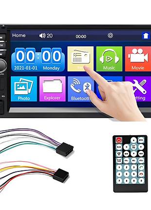 Автомагнітола 2din, 7», mp5, usb, bluetooth, 7018b з пультом ду