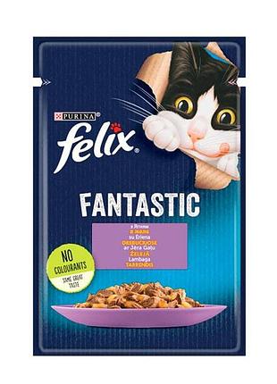 Felix (феликс) консервы для кошек ягненок в желе 85г 85 г