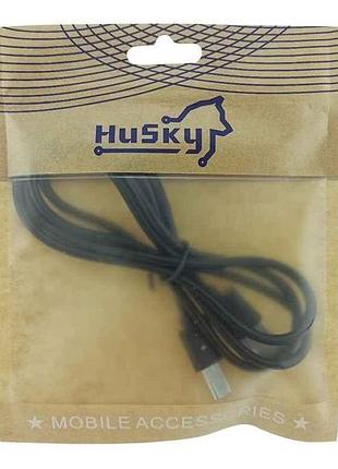 Кабель microusb long 12мм довгий конектор 1м тм husky