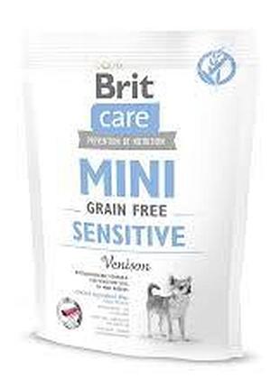 Brit care gf mini sensitive для собак малих порід з чутливим травленням 400 г