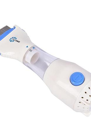 Гребінець електричний для видалення вошей і бліх v comb licetec з витяжкою