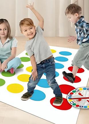 Підлогова гра твістер від 6 років, 160х112 см, dance pad toy