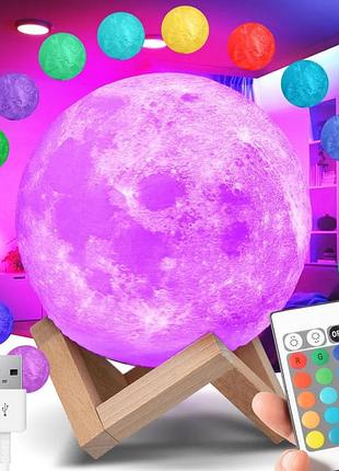 Настільна лампа світильник від usb, 3d космос, 16см
