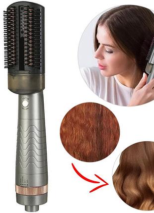 Фен-гребінець для волосся 3в1, hair steam brush