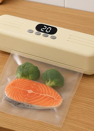 Вакууматор для продуктів + пакети, з usb, 60 кпа