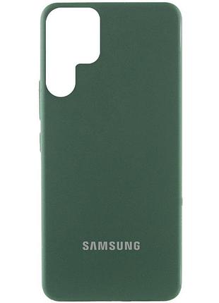 Чохол silicone cover lakshmi (aaa) with logo для samsung galaxy s26 ultra зелений / cyprus green