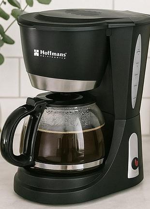 Капельная кофеварка 1200 вт, hoffmans hm-3009