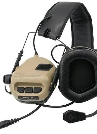 Активні навушники earmor m32 mark4 клас захисту 82 дб койот
