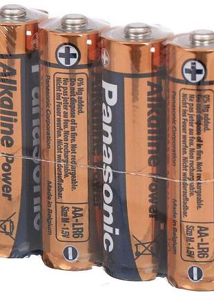 Батарейка panasonic, аа, alkaline power, 4 шт.