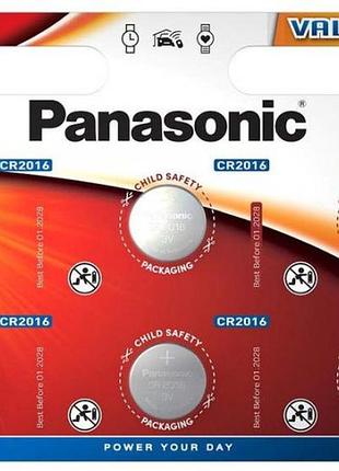 Батарейка до брелоків, вег, годин panasonic cr-2016 lithium, 3v, 1х6 шт (ціна за 1 шт.)