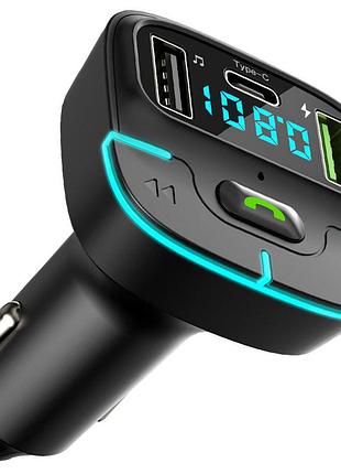 Автомобільний fm модулятор з дисплеєм, bluetooth, 2хusb gz03