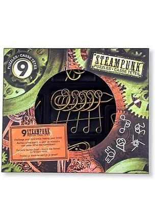 Набір головоломок 9 steampunk puzzles | brown set 473206