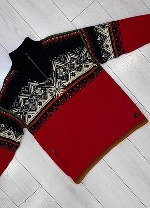Мужской шерстяной вязаный свитер dale of norway st.moritz 2003 size l
