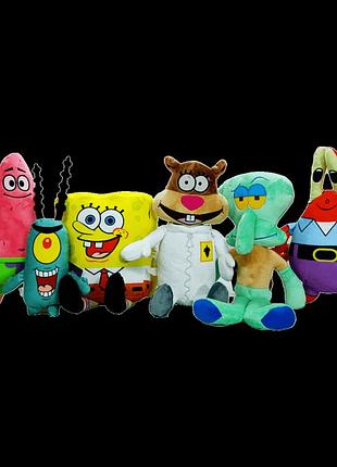 Набор мягких игрушек star toys "спанч боб и друзья" 6 персонажей 6756576-69-2