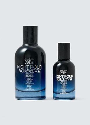 Парфумована вода для чоловіків zara night pour homme 2, 100ml + 30мл (індивідуальне упакування)