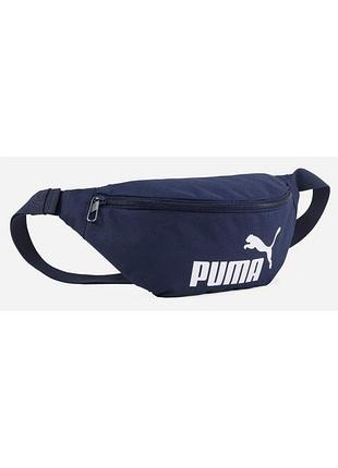 Чоловіча / жіноча сумка на пояс пума оригінал puma phase waist bag 2l синій уні 31.5х9х15.5 см 091165-02