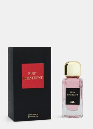 Парфумована вода для жінок zara ruby irreverent 100 мл індивідуальне упакування