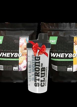 Протеїн tnt whey 80 4 кг + шейкер в подарунок